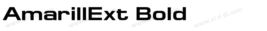 AmarillExt Bold字体转换